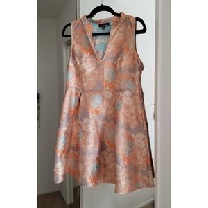 Modcloth Labakh Silk Asian Floral Dress NWOT